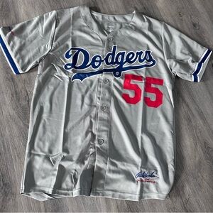 Gray Dodgers Orel Hershiser Jersey